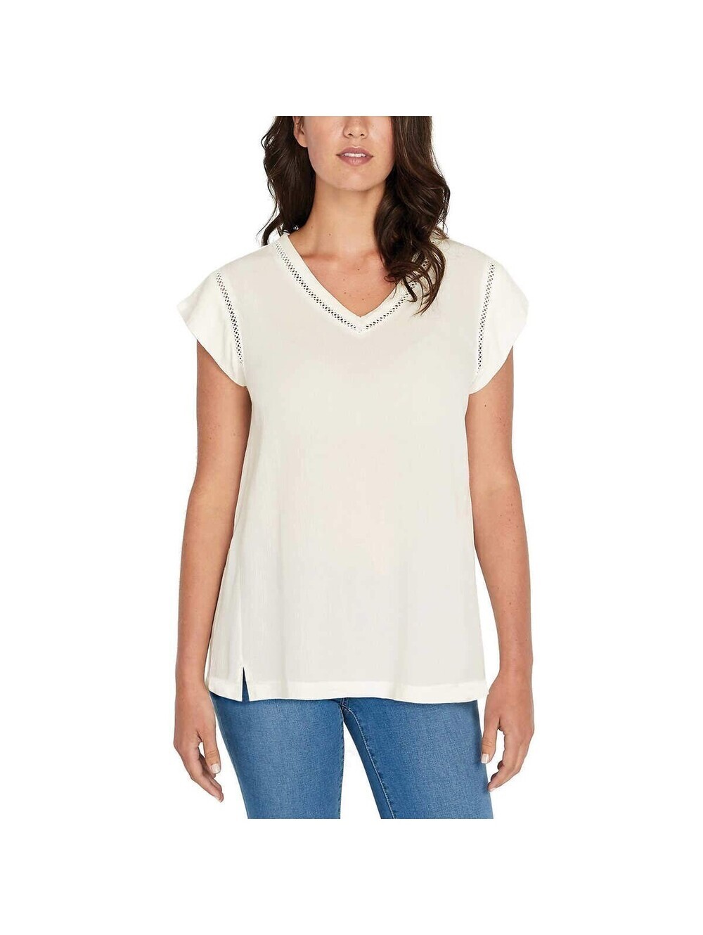 Buffalo Womens V-Neck Top Size L
